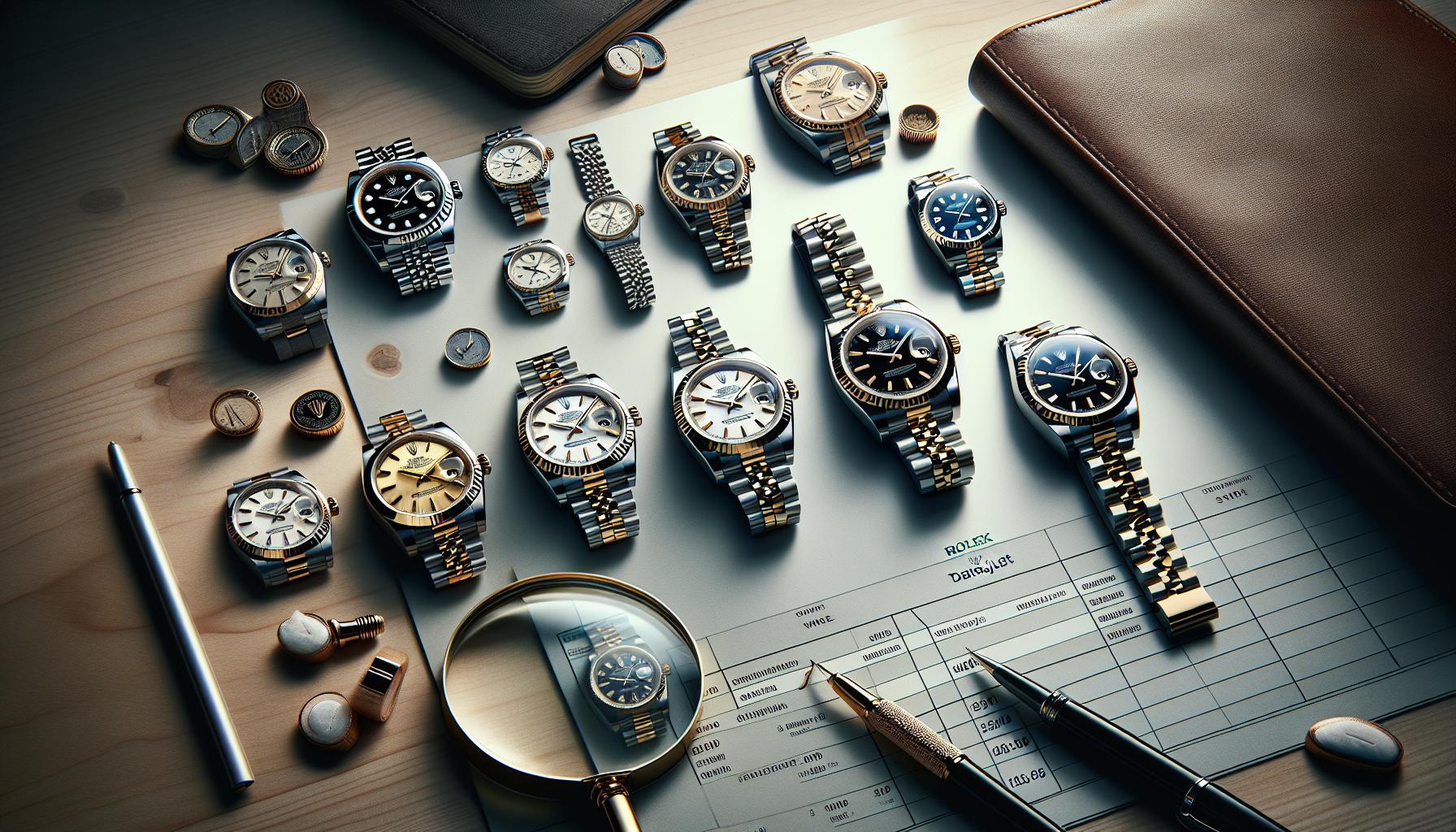 Breaking Down Datejust Models and price Differences