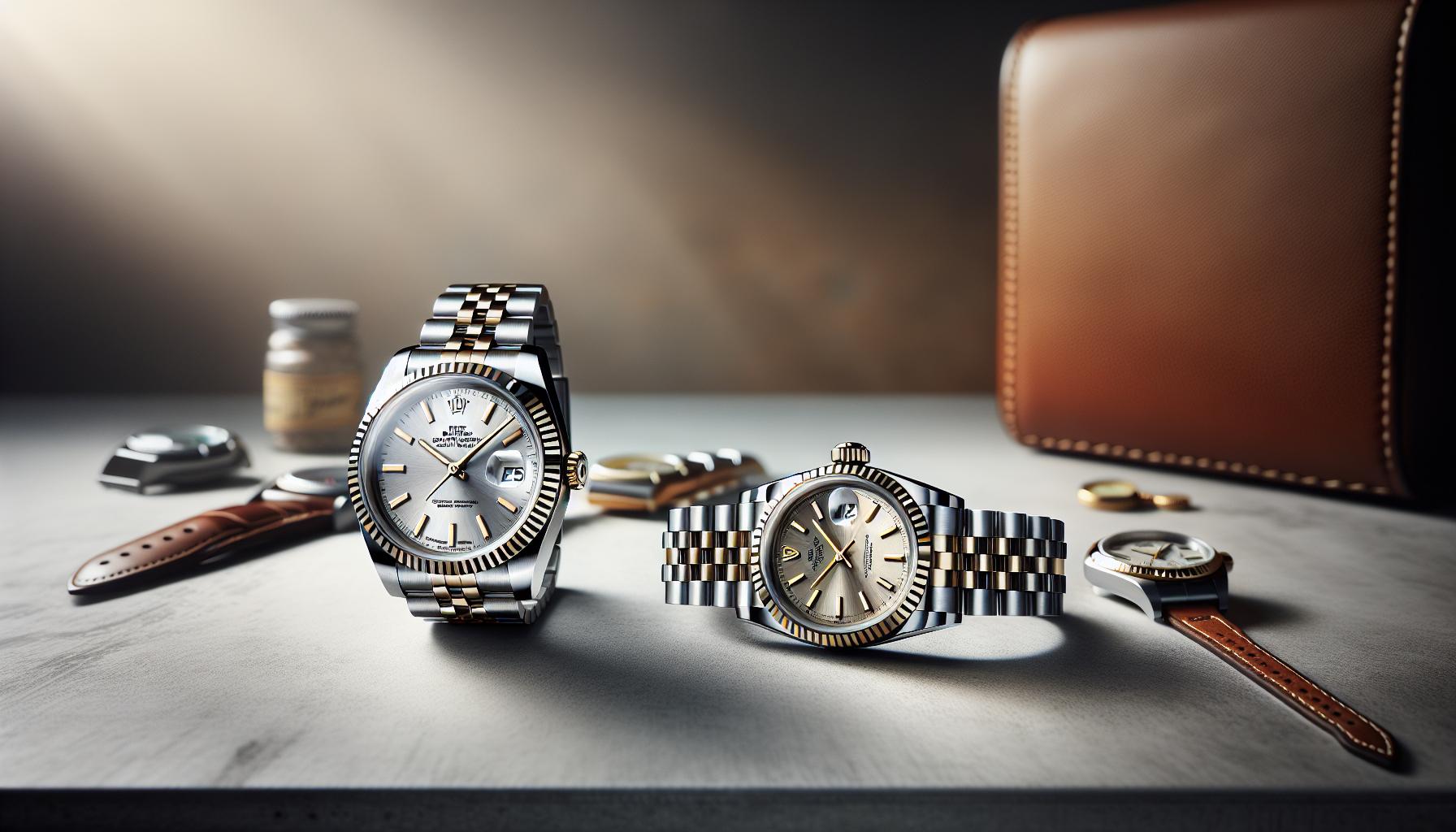 Comparing⁢ Datejust Case Sizes and Materials