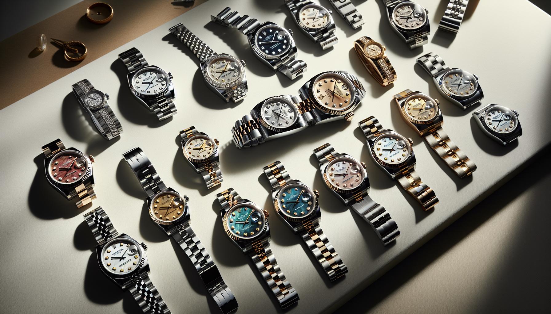 Comparing Datejust Lady 31 Variants: Materials and Dial Options