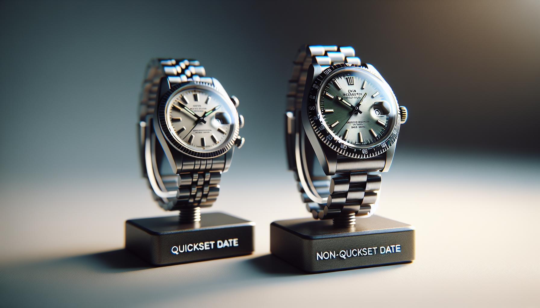 Comparing Quickset Date vs. Non-Quickset Datejust Models