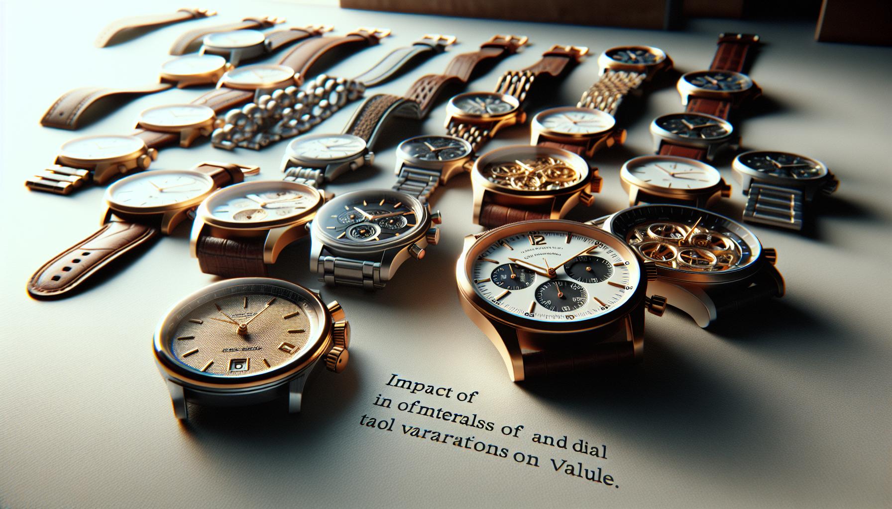 Impact of‍ Materials and Dial Variations on‍ Value