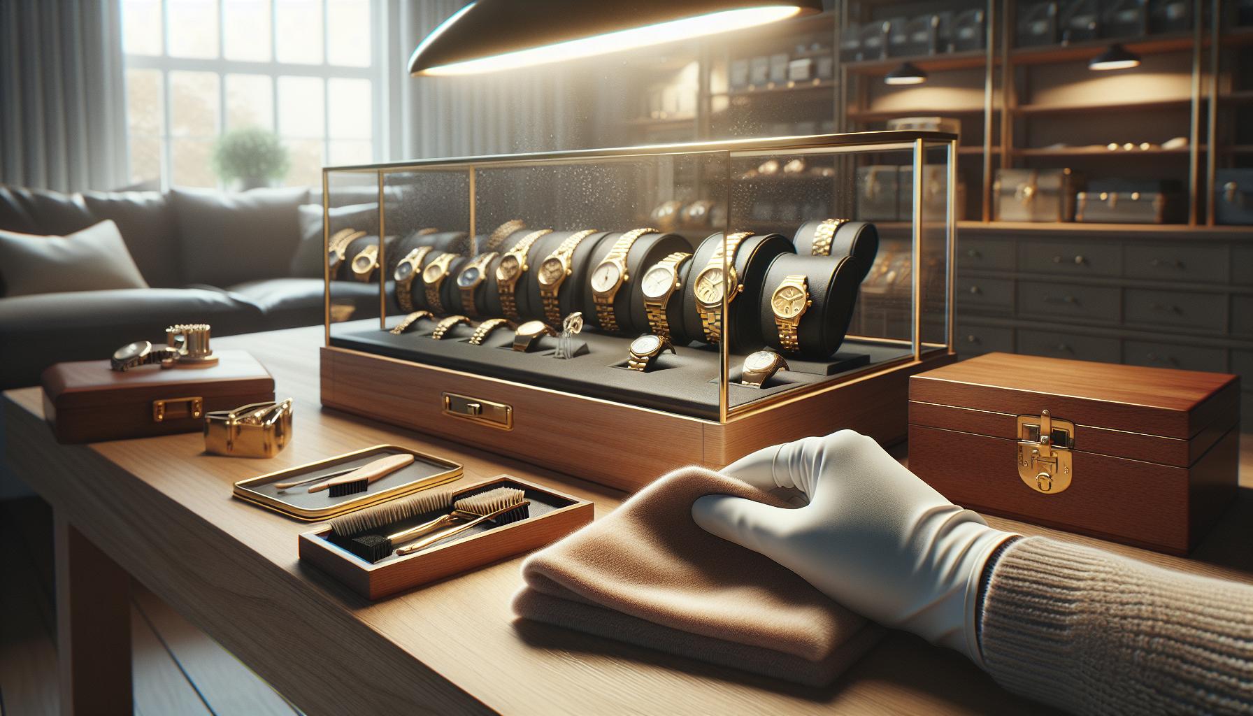 Protecting and Maintaining Your Gold‌ Watch ⁤Collection