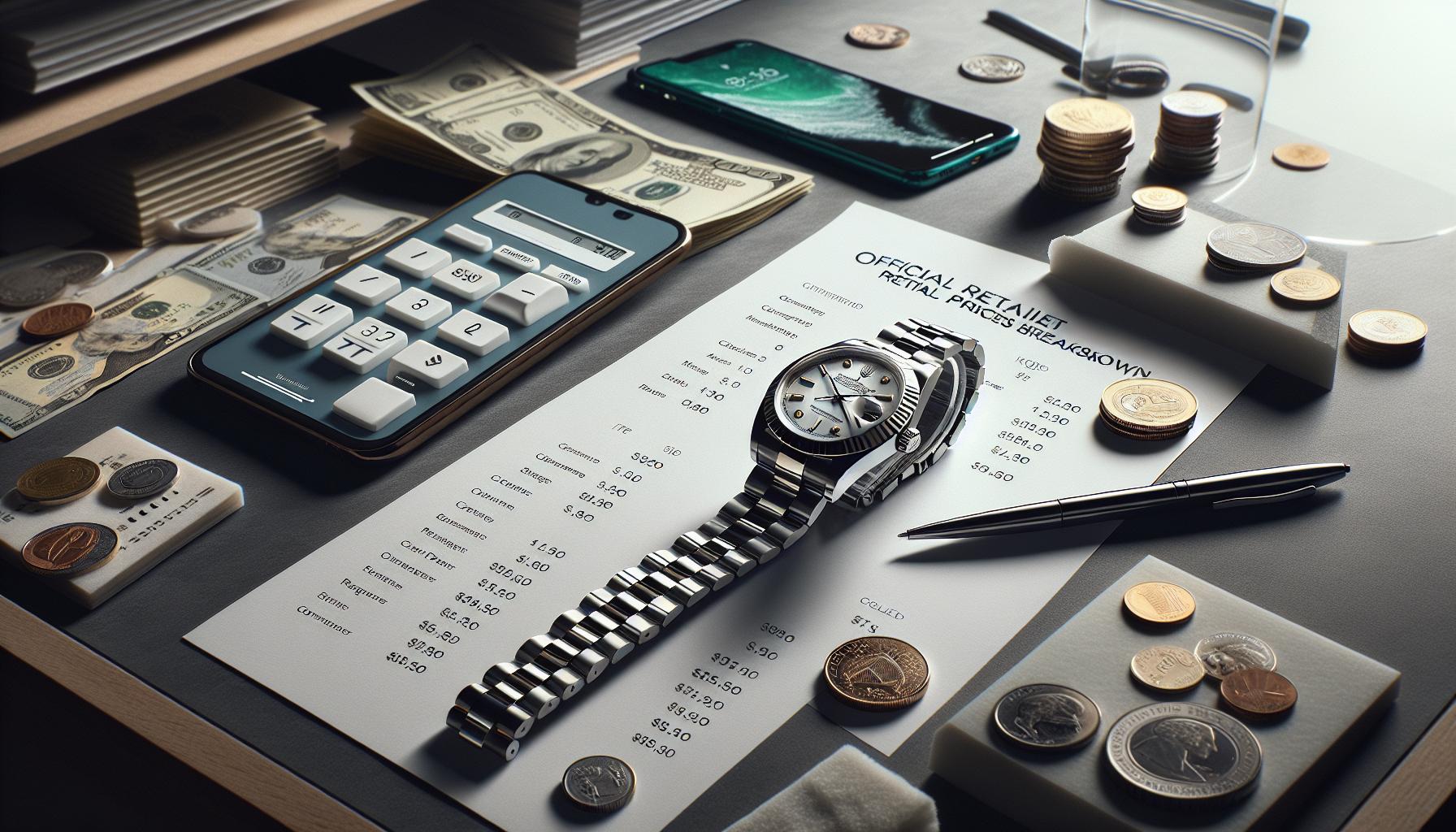 rolex Datejust Official ⁣Retail Prices ​Breakdown