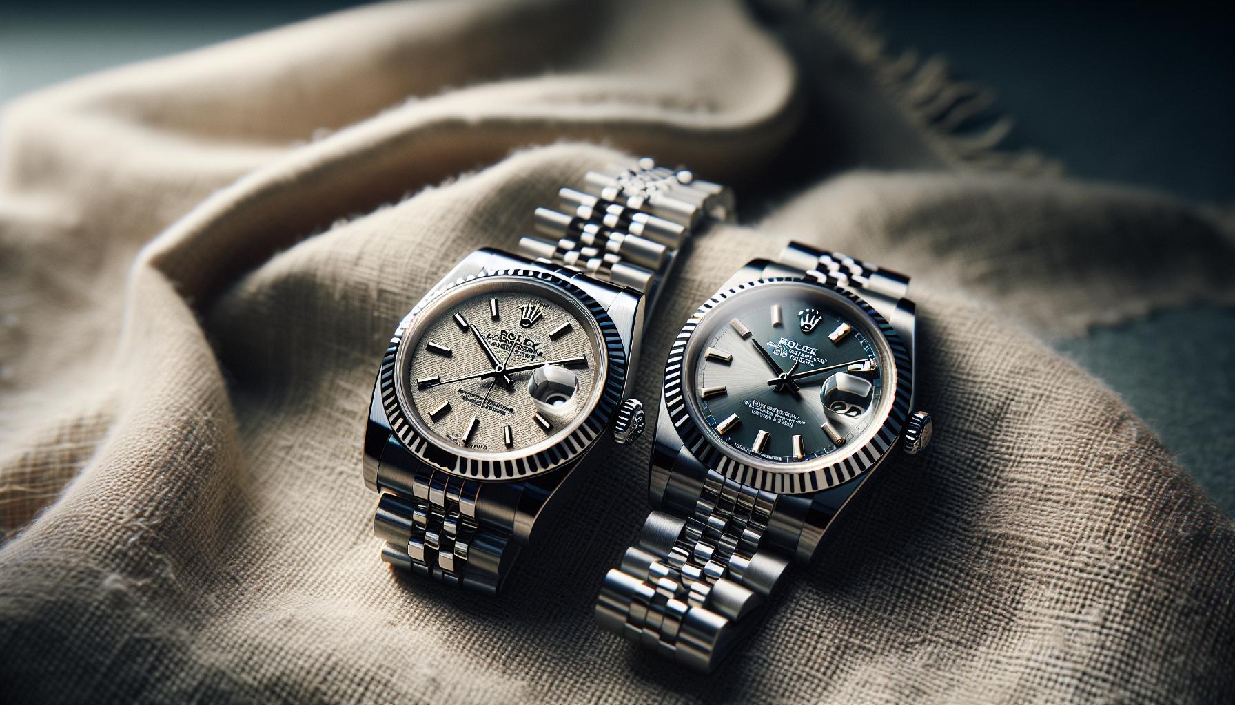 Comparing Datejust Crown types: Classic vs.Modern Variations