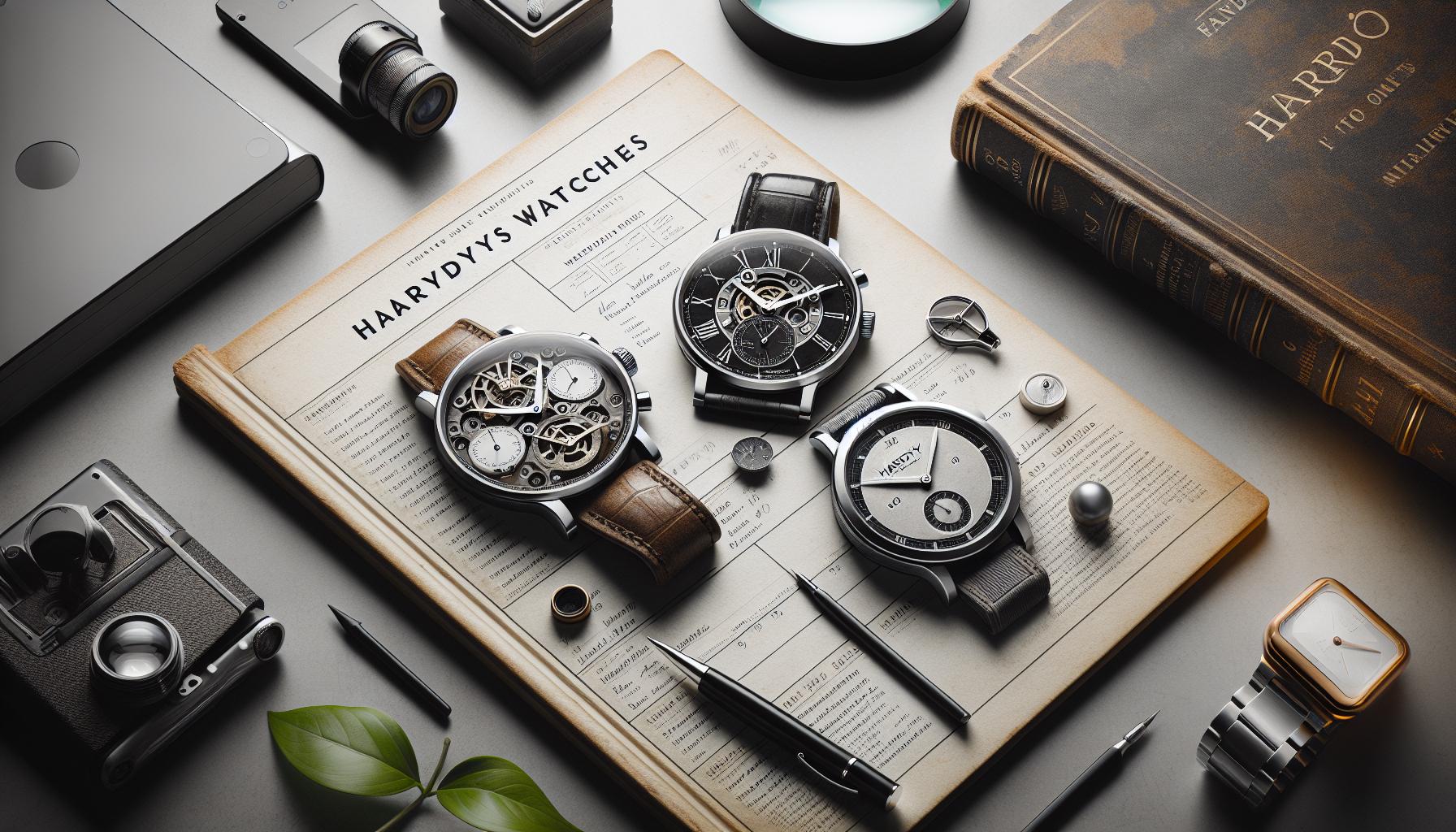 Comparing Hardy's Watches: Iconic ⁢Models Side-by-Side