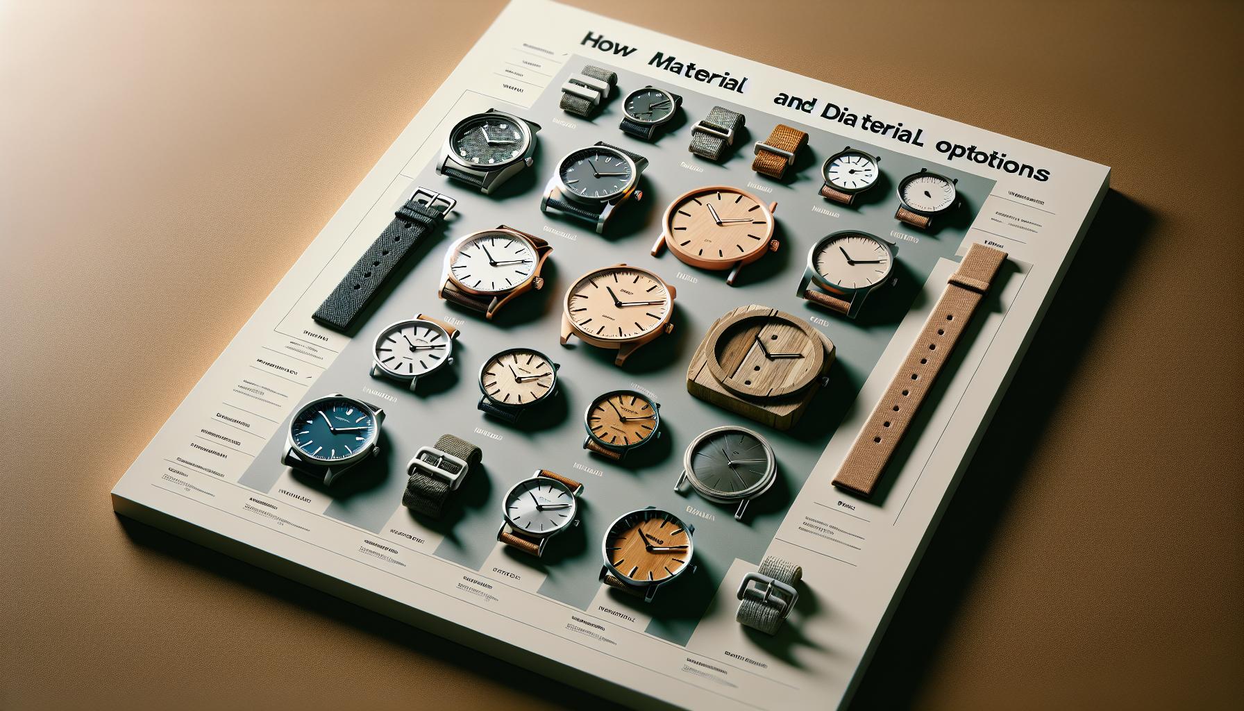 Material and Dial Options Affecting ‌Price variations