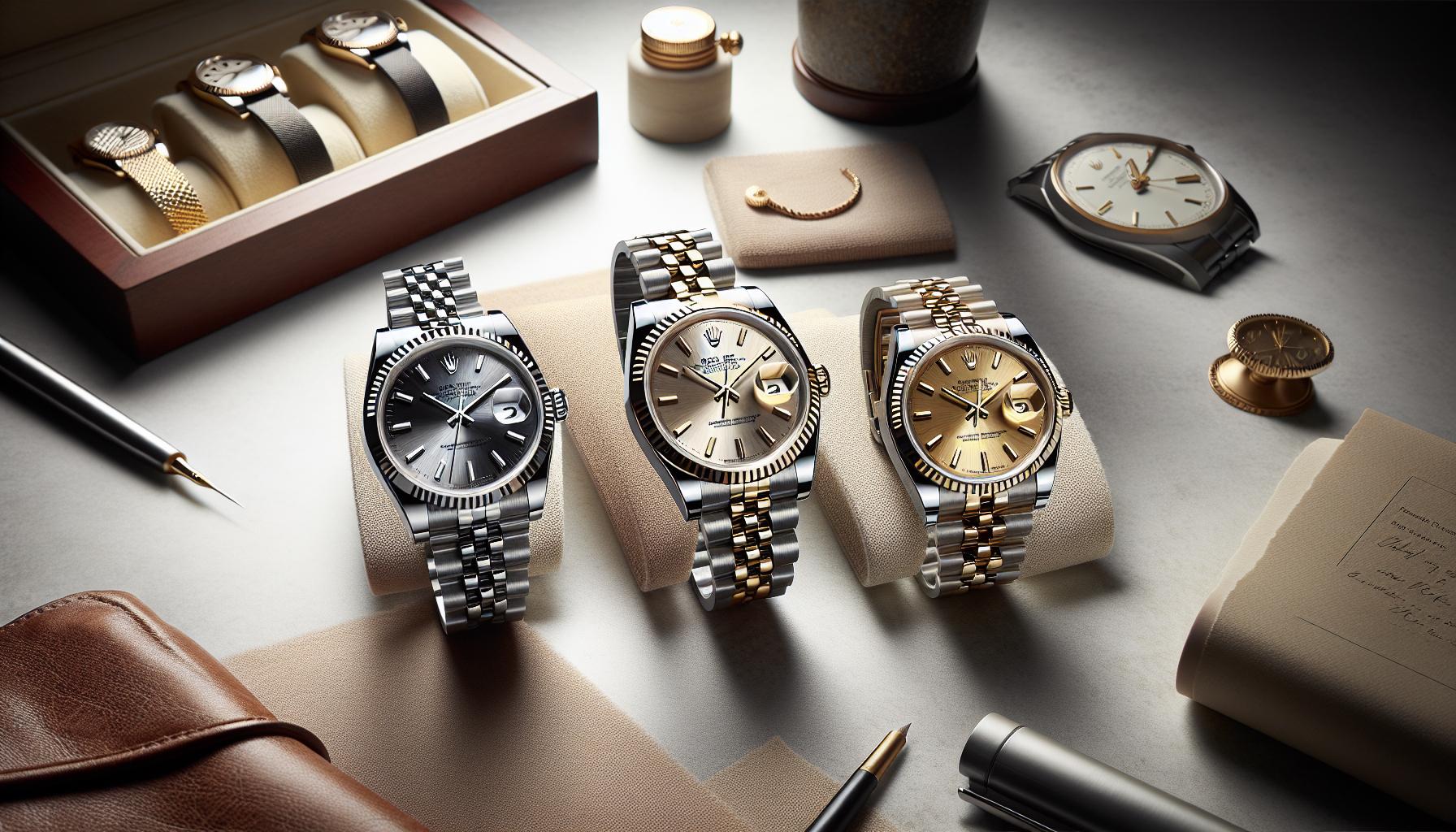 Rolex Datejust ‌Female models Compared:‌ Steel vs. Two-Tone⁢ vs. Gold